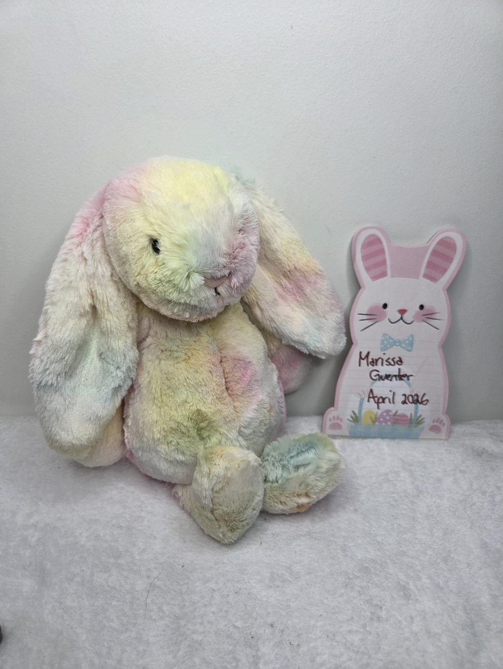 SOLD - BNWT Customized Jellycat Medium Bashful Bunny "Zuli" #2